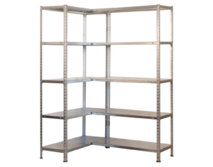 Estante de canto Metálico 10 prateleiras em aço